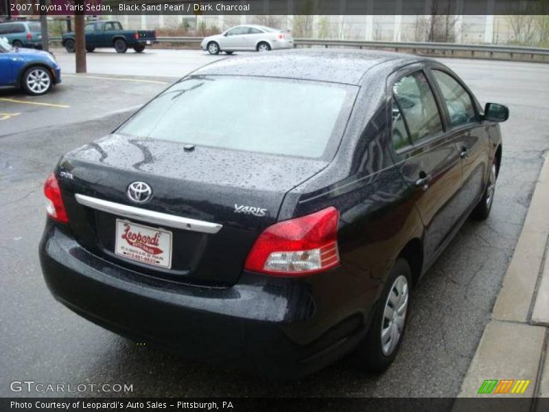 Black Sand Pearl / Dark Charcoal 2007 Toyota Yaris Sedan