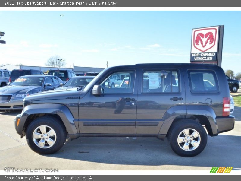 Dark Charcoal Pearl / Dark Slate Gray 2011 Jeep Liberty Sport