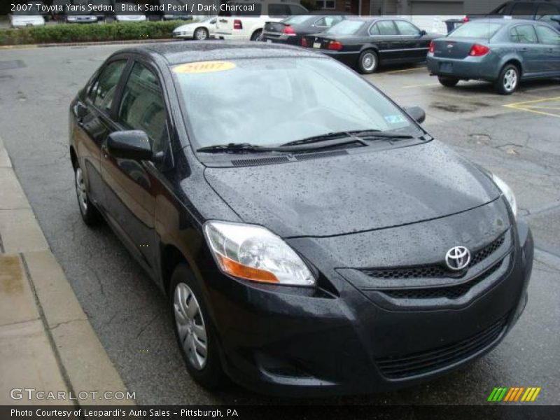 Black Sand Pearl / Dark Charcoal 2007 Toyota Yaris Sedan