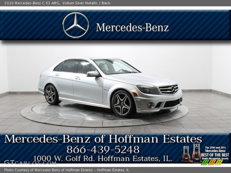 Iridium Silver Metallic / Black 2010 Mercedes-Benz C 63 AMG