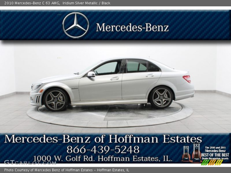Iridium Silver Metallic / Black 2010 Mercedes-Benz C 63 AMG