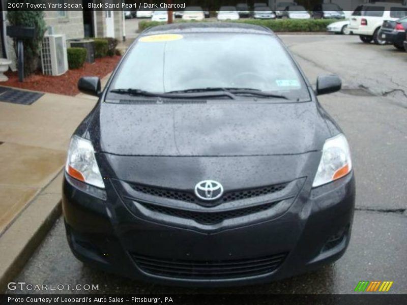 Black Sand Pearl / Dark Charcoal 2007 Toyota Yaris Sedan