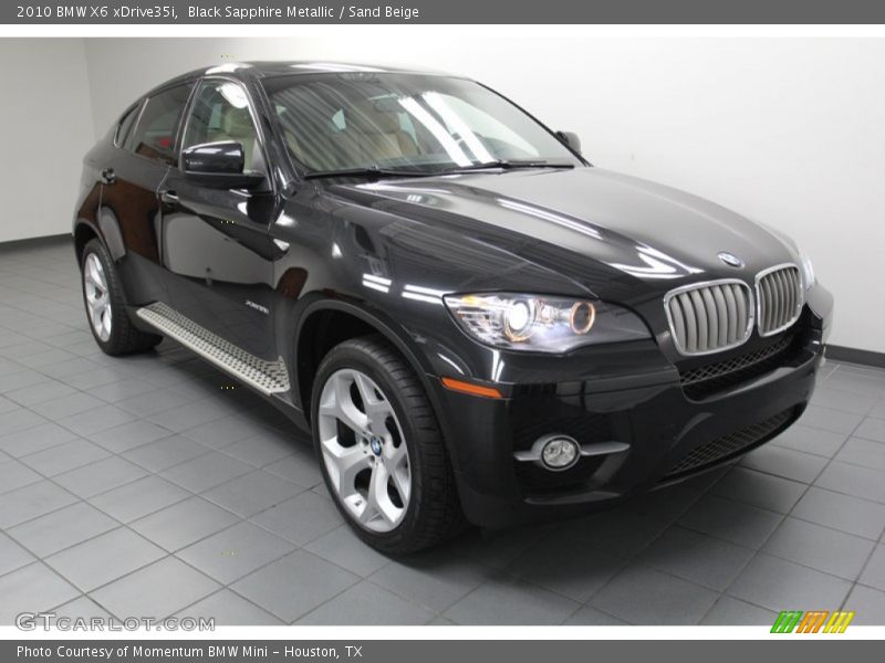 Black Sapphire Metallic / Sand Beige 2010 BMW X6 xDrive35i