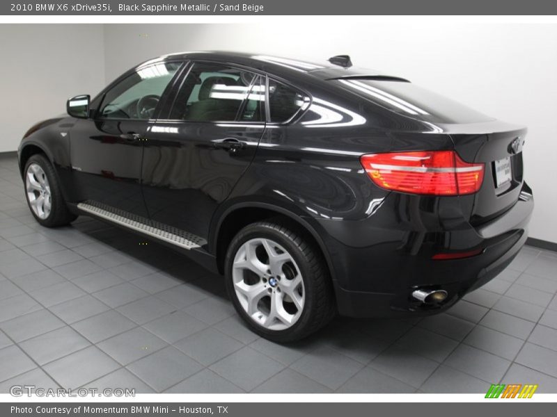 Black Sapphire Metallic / Sand Beige 2010 BMW X6 xDrive35i