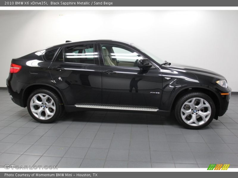 Black Sapphire Metallic / Sand Beige 2010 BMW X6 xDrive35i