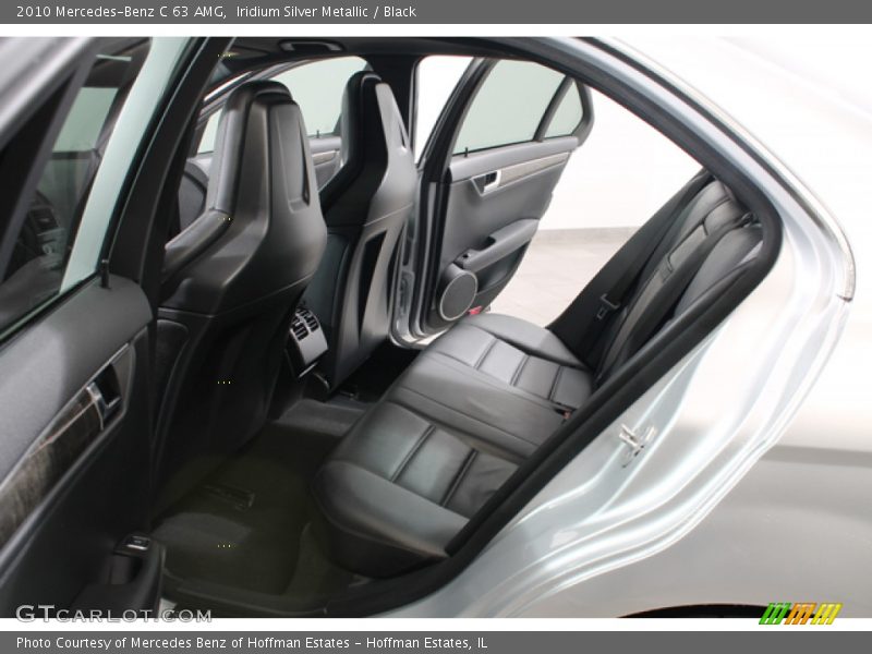 Rear Seat of 2010 C 63 AMG