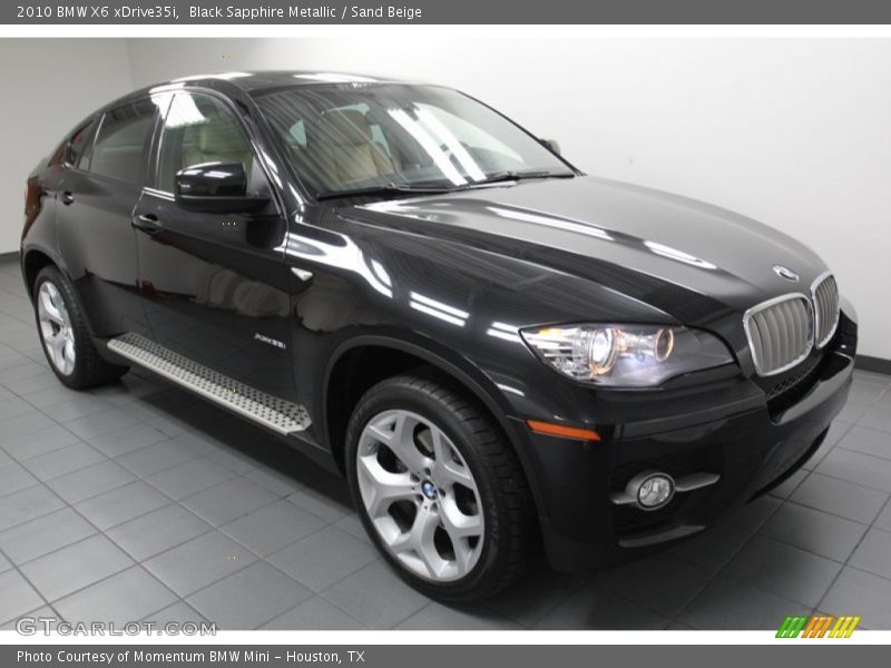 Black Sapphire Metallic / Sand Beige 2010 BMW X6 xDrive35i