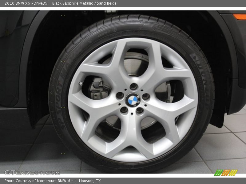 Black Sapphire Metallic / Sand Beige 2010 BMW X6 xDrive35i