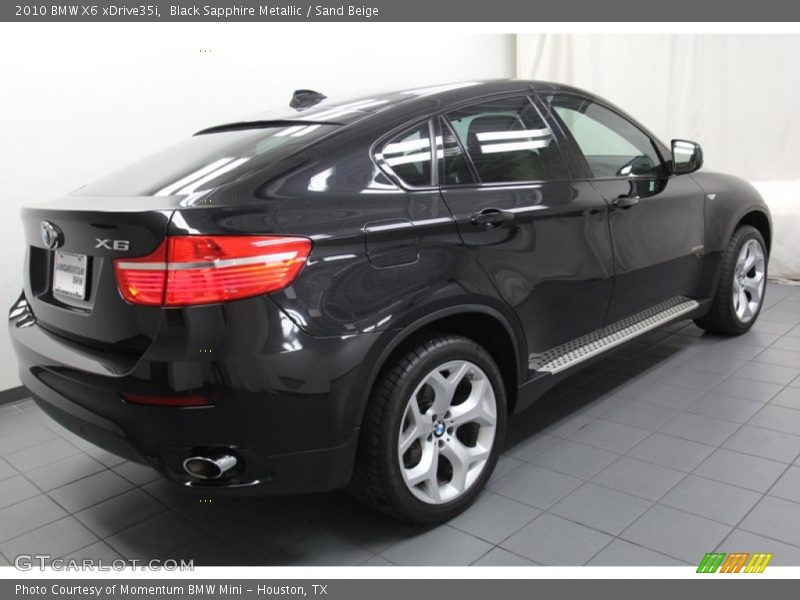 Black Sapphire Metallic / Sand Beige 2010 BMW X6 xDrive35i