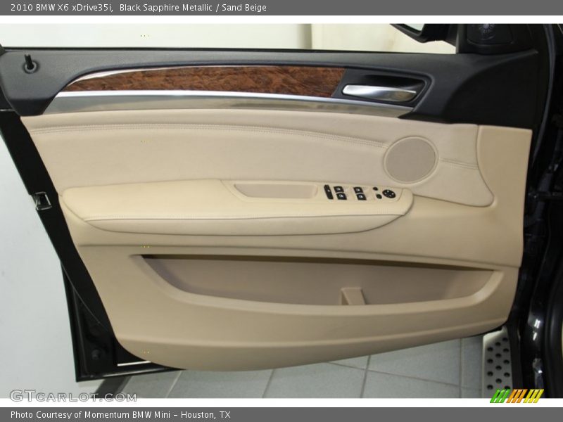 Black Sapphire Metallic / Sand Beige 2010 BMW X6 xDrive35i