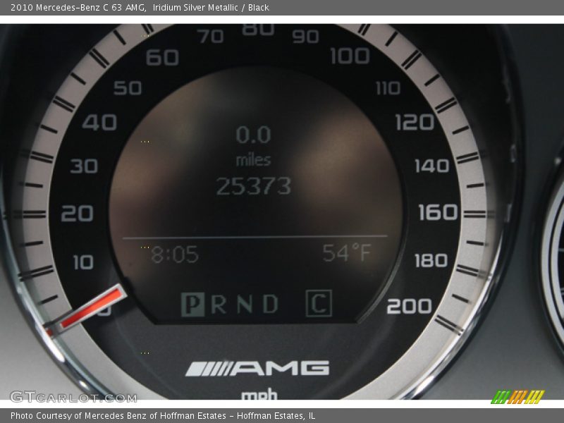 Iridium Silver Metallic / Black 2010 Mercedes-Benz C 63 AMG