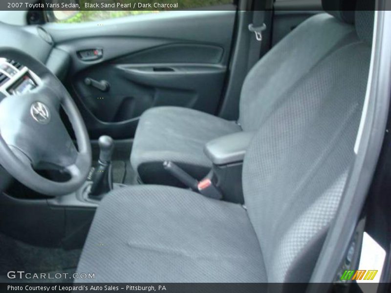 Black Sand Pearl / Dark Charcoal 2007 Toyota Yaris Sedan
