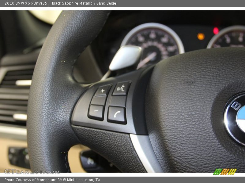 Black Sapphire Metallic / Sand Beige 2010 BMW X6 xDrive35i