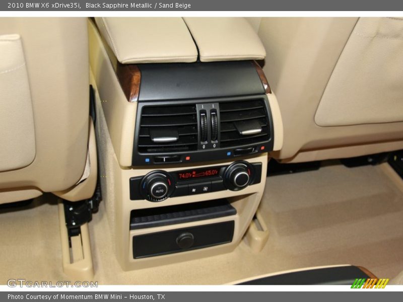 Black Sapphire Metallic / Sand Beige 2010 BMW X6 xDrive35i