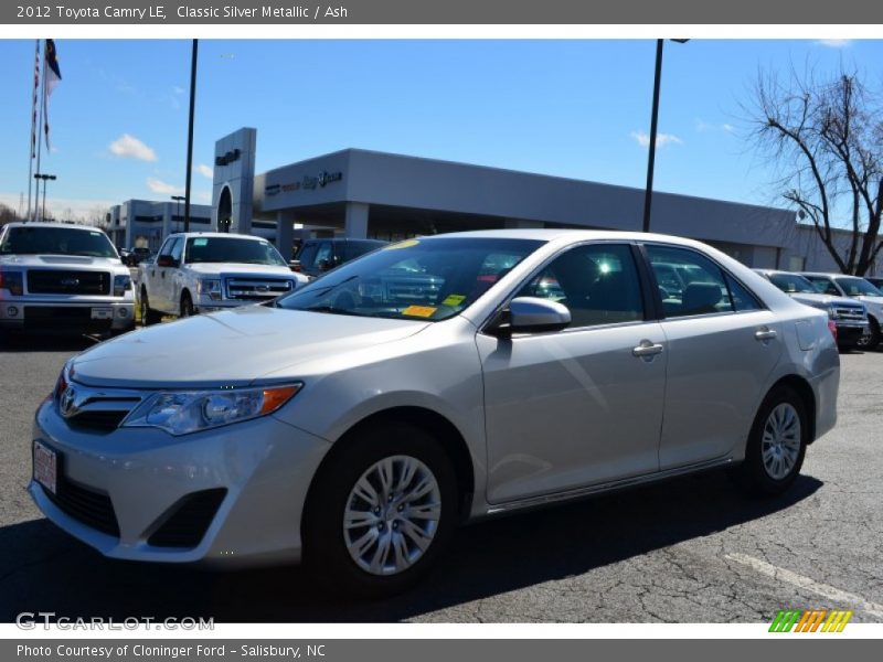 Classic Silver Metallic / Ash 2012 Toyota Camry LE