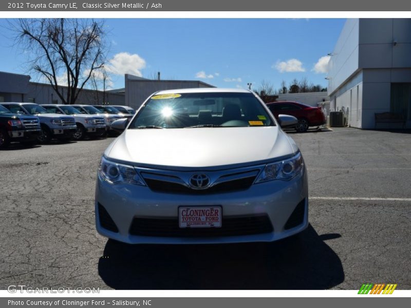 Classic Silver Metallic / Ash 2012 Toyota Camry LE