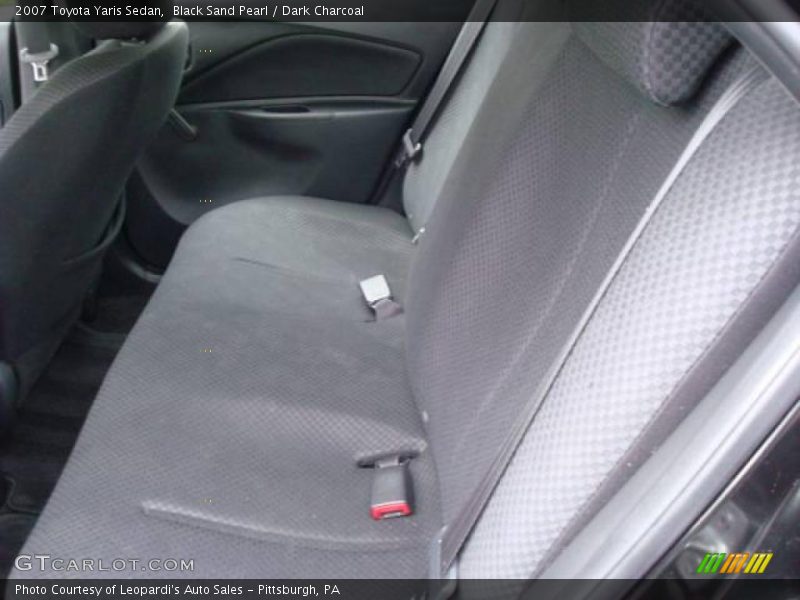 Black Sand Pearl / Dark Charcoal 2007 Toyota Yaris Sedan