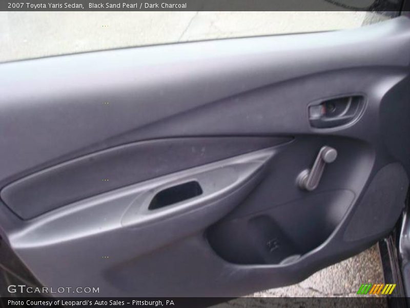 Black Sand Pearl / Dark Charcoal 2007 Toyota Yaris Sedan