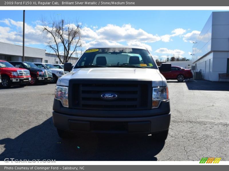 Brilliant Silver Metallic / Stone/Medium Stone 2009 Ford F150 XL Regular Cab