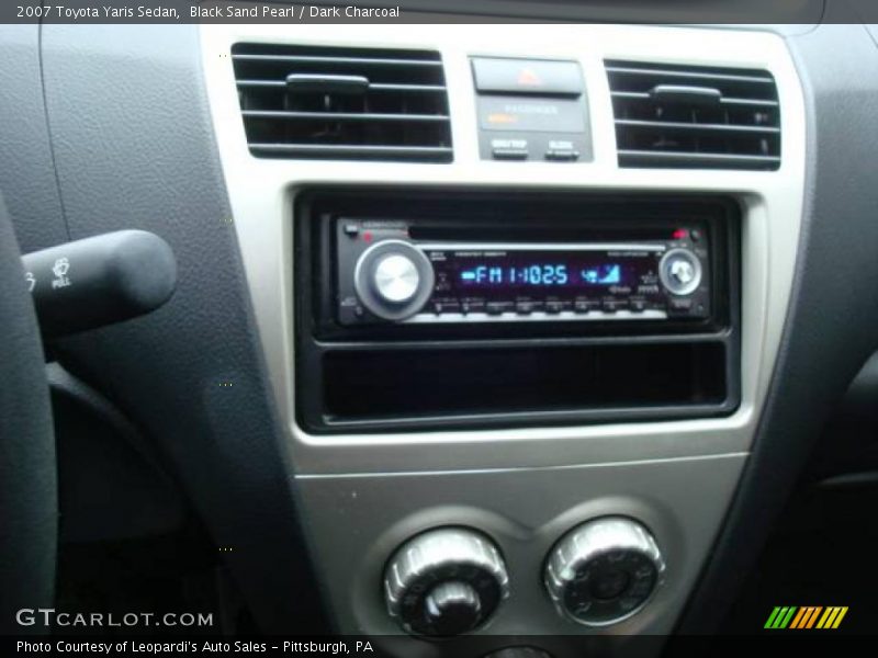 Black Sand Pearl / Dark Charcoal 2007 Toyota Yaris Sedan