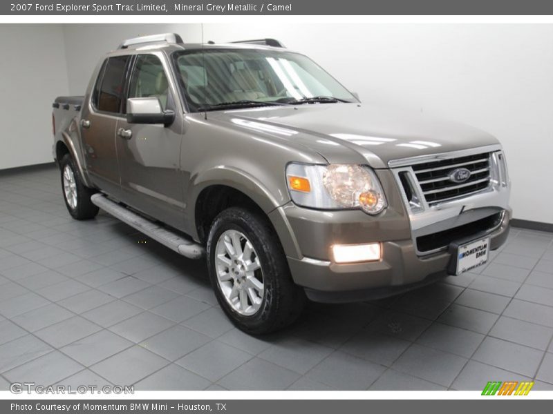 Mineral Grey Metallic / Camel 2007 Ford Explorer Sport Trac Limited