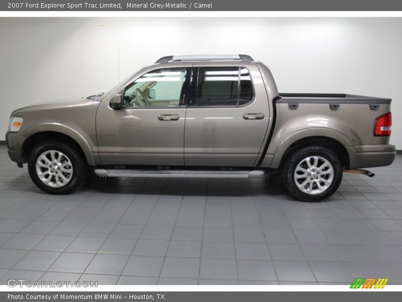 Mineral Grey Metallic / Camel 2007 Ford Explorer Sport Trac Limited