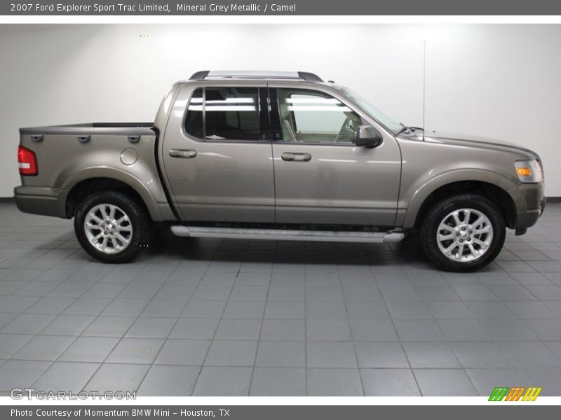 Mineral Grey Metallic / Camel 2007 Ford Explorer Sport Trac Limited