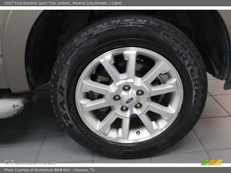 Mineral Grey Metallic / Camel 2007 Ford Explorer Sport Trac Limited