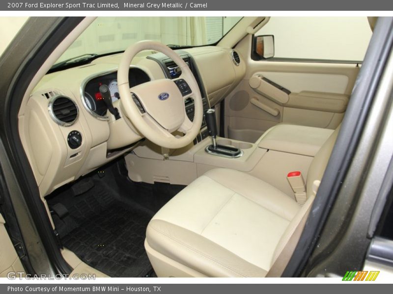 Mineral Grey Metallic / Camel 2007 Ford Explorer Sport Trac Limited