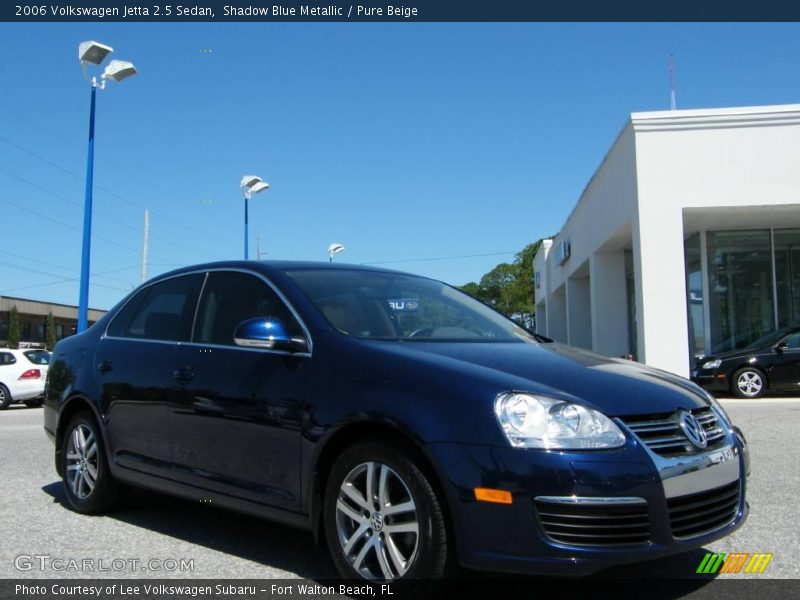 Shadow Blue Metallic / Pure Beige 2006 Volkswagen Jetta 2.5 Sedan