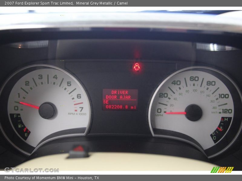 Mineral Grey Metallic / Camel 2007 Ford Explorer Sport Trac Limited