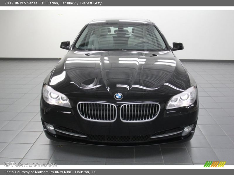 Jet Black / Everest Gray 2012 BMW 5 Series 535i Sedan