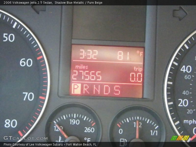 Shadow Blue Metallic / Pure Beige 2006 Volkswagen Jetta 2.5 Sedan