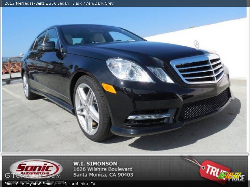 Black / Ash/Dark Grey 2013 Mercedes-Benz E 350 Sedan