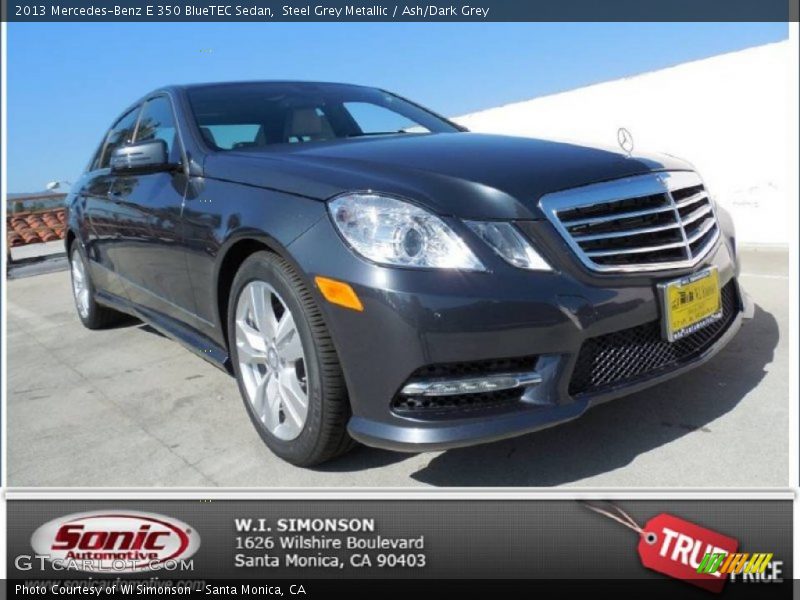 Steel Grey Metallic / Ash/Dark Grey 2013 Mercedes-Benz E 350 BlueTEC Sedan