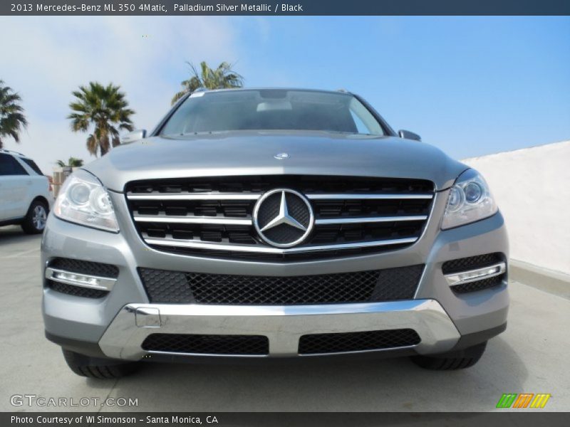 Palladium Silver Metallic / Black 2013 Mercedes-Benz ML 350 4Matic