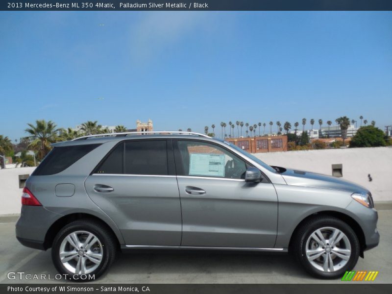 Palladium Silver Metallic / Black 2013 Mercedes-Benz ML 350 4Matic