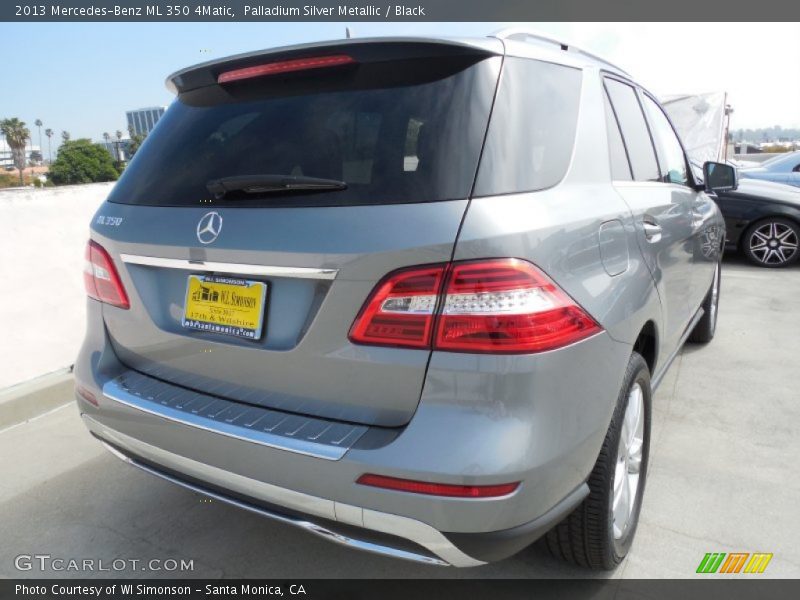 Palladium Silver Metallic / Black 2013 Mercedes-Benz ML 350 4Matic