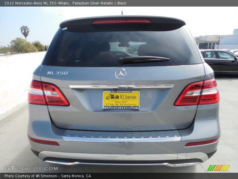 Palladium Silver Metallic / Black 2013 Mercedes-Benz ML 350 4Matic