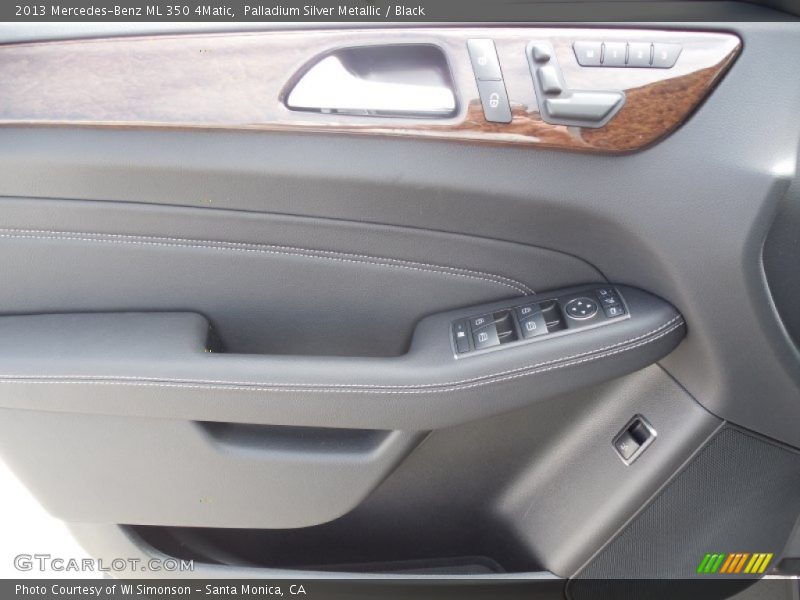Palladium Silver Metallic / Black 2013 Mercedes-Benz ML 350 4Matic