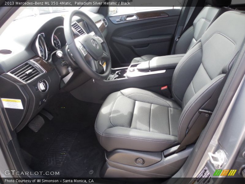 Palladium Silver Metallic / Black 2013 Mercedes-Benz ML 350 4Matic