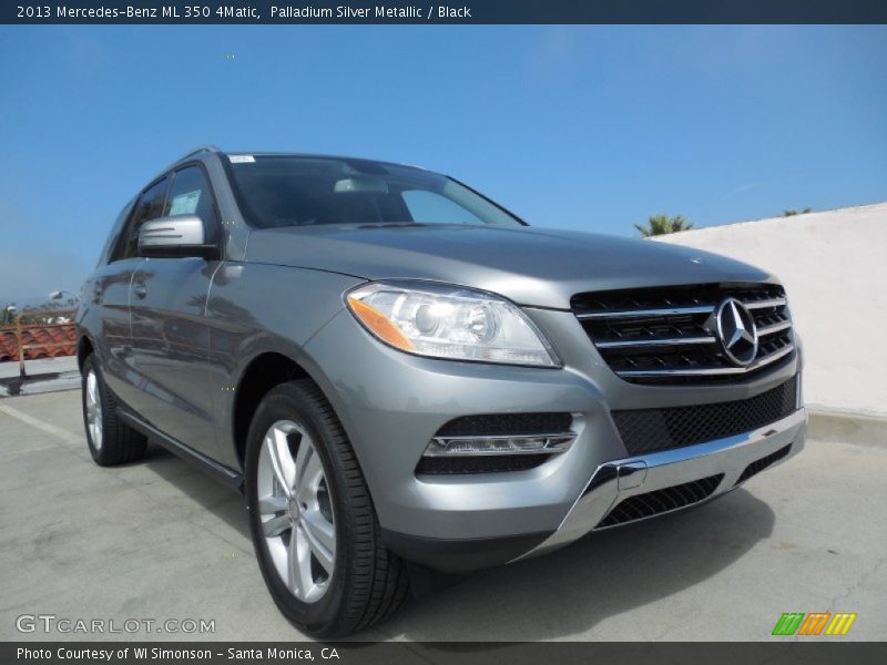Palladium Silver Metallic / Black 2013 Mercedes-Benz ML 350 4Matic