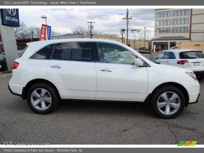 Aspen White Pearl / Parchment 2011 Acura MDX Technology