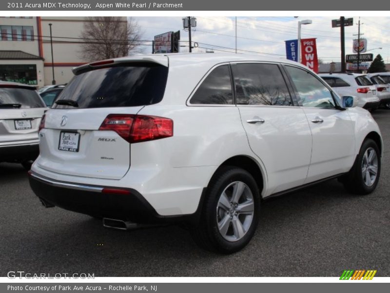 Aspen White Pearl / Parchment 2011 Acura MDX Technology