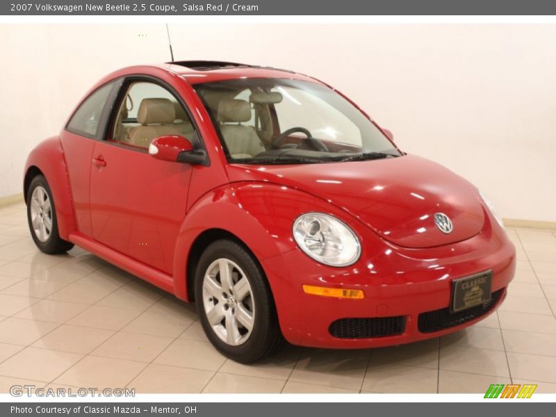 Salsa Red / Cream 2007 Volkswagen New Beetle 2.5 Coupe