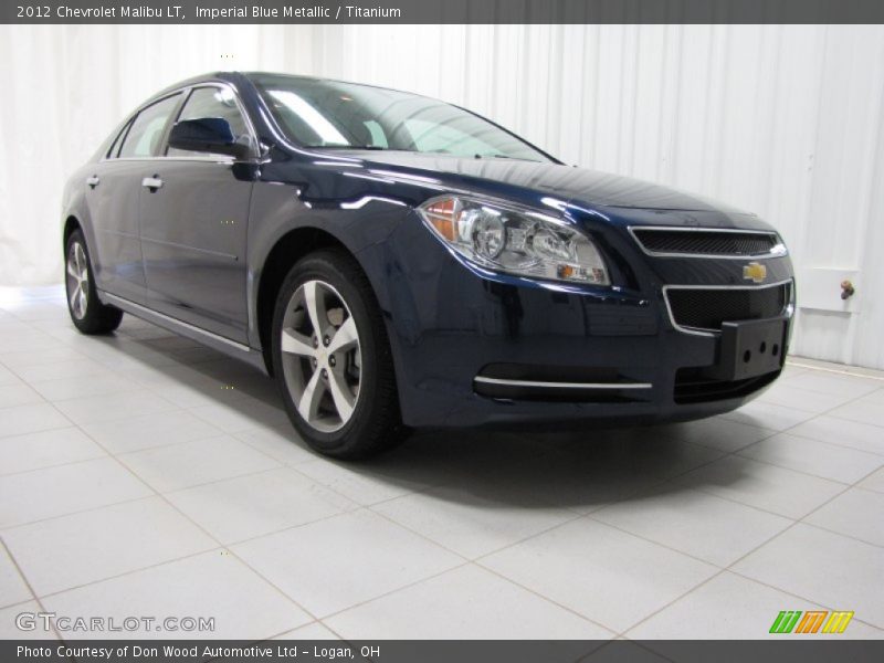 Imperial Blue Metallic / Titanium 2012 Chevrolet Malibu LT