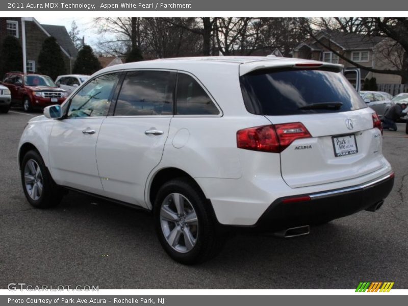 Aspen White Pearl / Parchment 2011 Acura MDX Technology