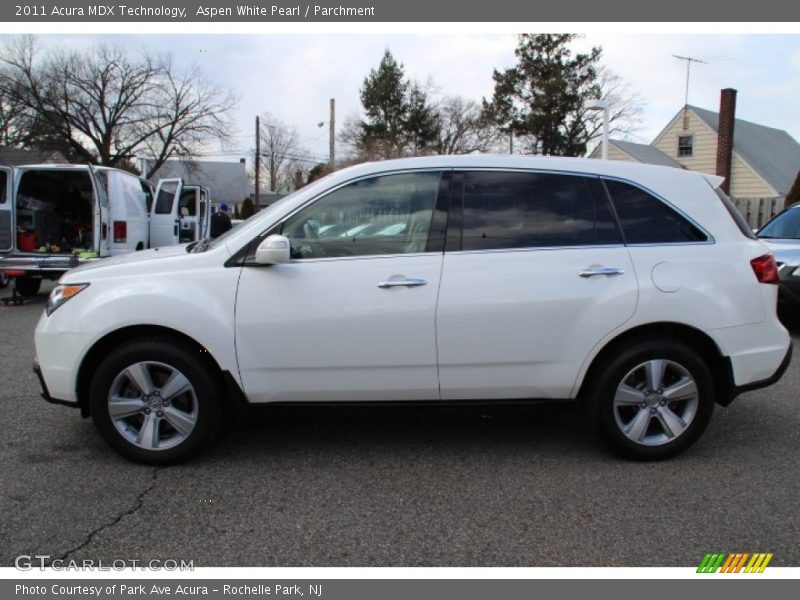 Aspen White Pearl / Parchment 2011 Acura MDX Technology