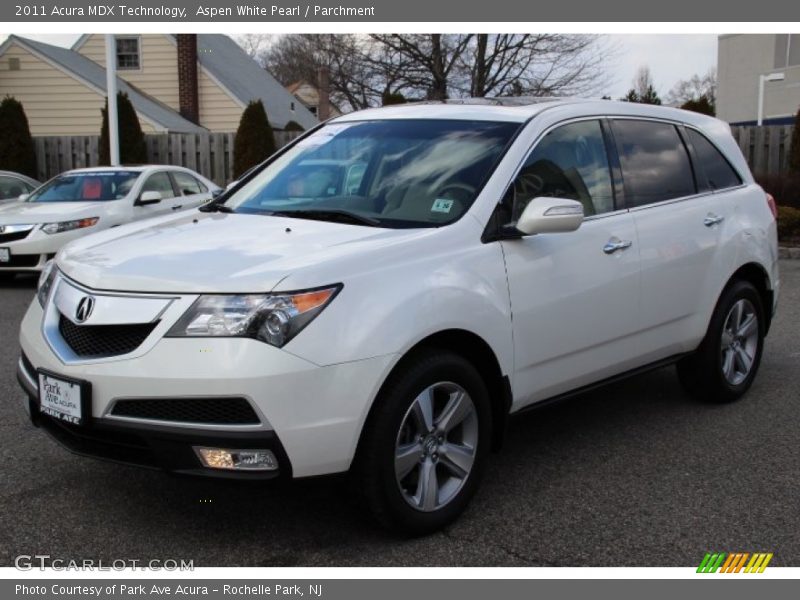 Aspen White Pearl / Parchment 2011 Acura MDX Technology