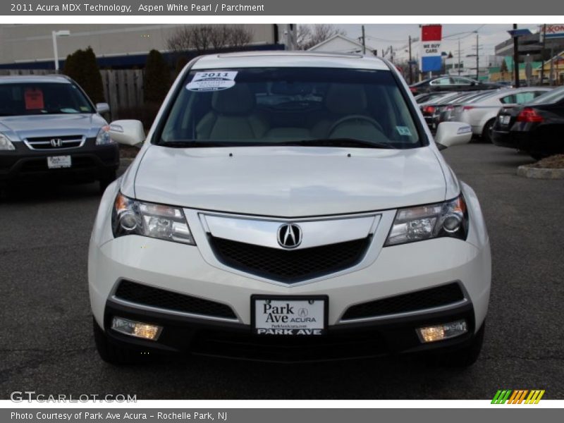 Aspen White Pearl / Parchment 2011 Acura MDX Technology